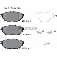 Textar 2574901 Bremsbelagsatz FüR Mitsubishi Fuso Canter Fuso Canter FE5 FE6 VI