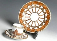 Richard Ginori "Jubilaeum 2000" Trio Set – Cup, Saucer & Plate – Viste su Roma