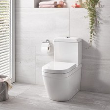 Close Coupled Rimless Toilet with Soft Close Seat - Grohe Euro Closed B 39462000