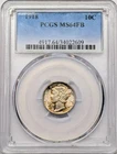 1918 MS64FB PCGS Mercury Dime