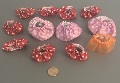 Lego Duplo Lot Of (12) Red Pink Orange Dress Clothing Pieces S1