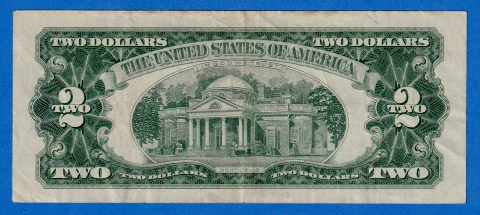 USA $2 1963 P-382a " Red Seal " Circulated Note A04094698A Granahan & Dillon - Image 2 of 4
