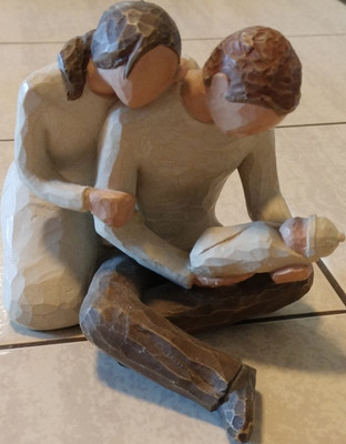 Willow Tree New Life Figur Familie Eltern mit Baby freistehend