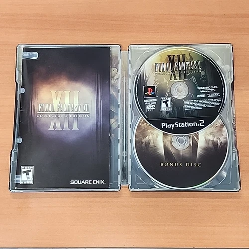 Final Fantasy VIi PS2 Steelbook Collectors Edition Complete W/ Manual CIB