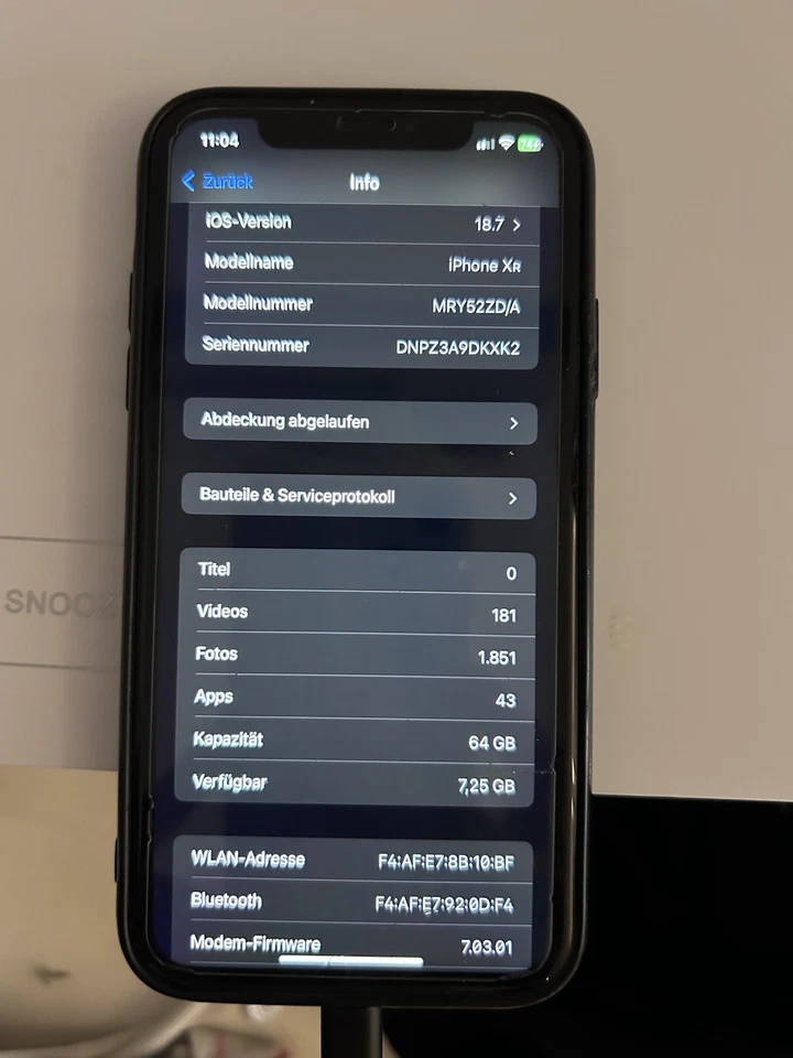 Apple iPhone XR - 64GB, Weiß , ohne Simlock - Bild 2 von 4