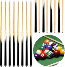 8 Sets 58" Hardwood Pool Cues - Perfect Gift for Players  Beginners