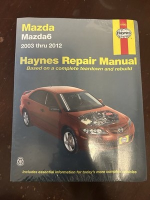 Mazda Mazda6 2003-2012 Haynes Repair Manual 61043 Service Technical