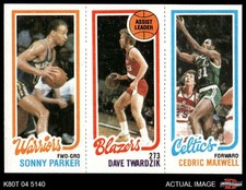 1980 Topps Sonny Parker / Dave Twardzik / Cedric Maxwell 98 / 197 / 39 7 - NM