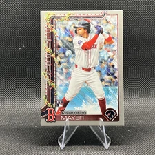 2025 Topps Holiday #H35 Marcelo Mayer, Red Sox (RC) - Silver Glitter Parallel