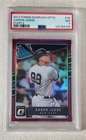 AARON JUDGE 2017 PANINI DONRUSS OPTIC PURPLE PRIZM #38 RATED ROOKIE PSA 7 NM NYY