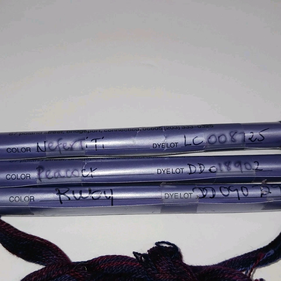 Lot of 10 Mixed Watercolours Wildflowers Caron Hand Painted Thread New/Used - Image 3 of 3