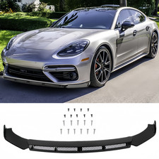 For Porsche Panamera Front Bumper Cover Lip Spoiler Splitter Trim Glossy Black