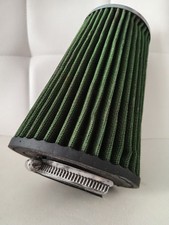 Filtre A Air Voiture Sport Universel Stream Green Vert + 4 Bagues