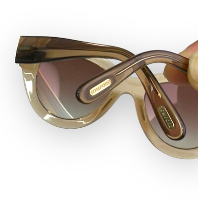 New Tom Ford Slater TF658 45Z 51 21 140*2 Women Beige Clear 
