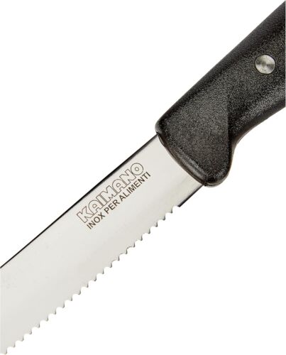 COLTELLI DA TAVOLA PZ.6 NERI KAIMANO PREMIUM - Foto 4 di 5