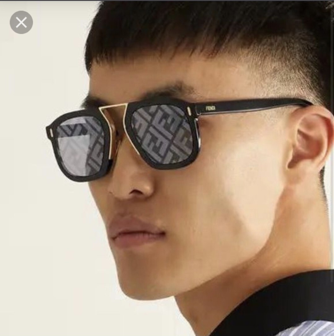 Fendi Force FF M0105/S 09Q BrownSilver Blue Mirror FF Logo | eBay