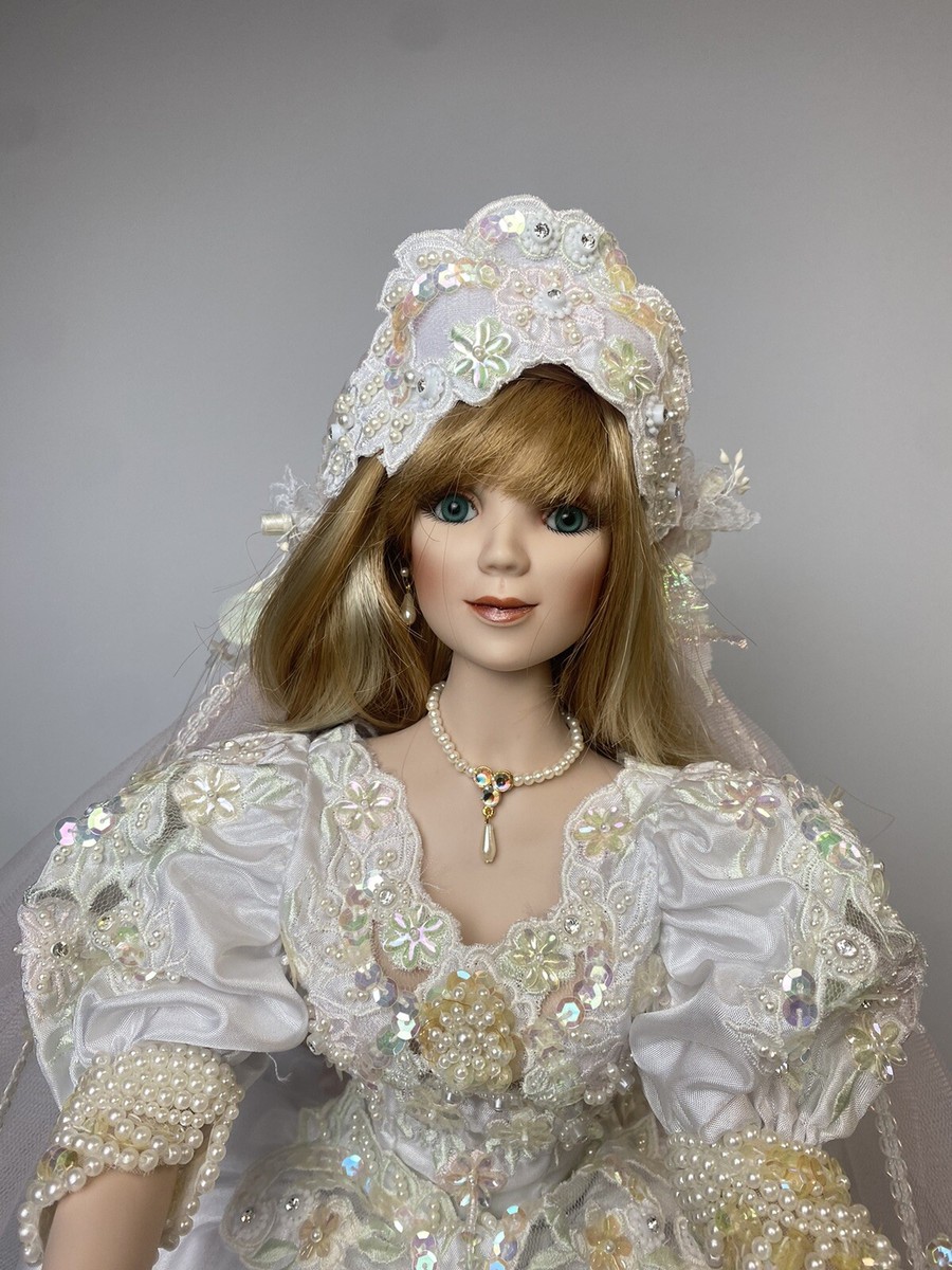 Rare Franklin Mint Maryse Nicole Bride Rachel Porcelain Doll | eBay