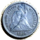 elf Seated Liberty Half Dime 1873  Legend Obverse  hd73