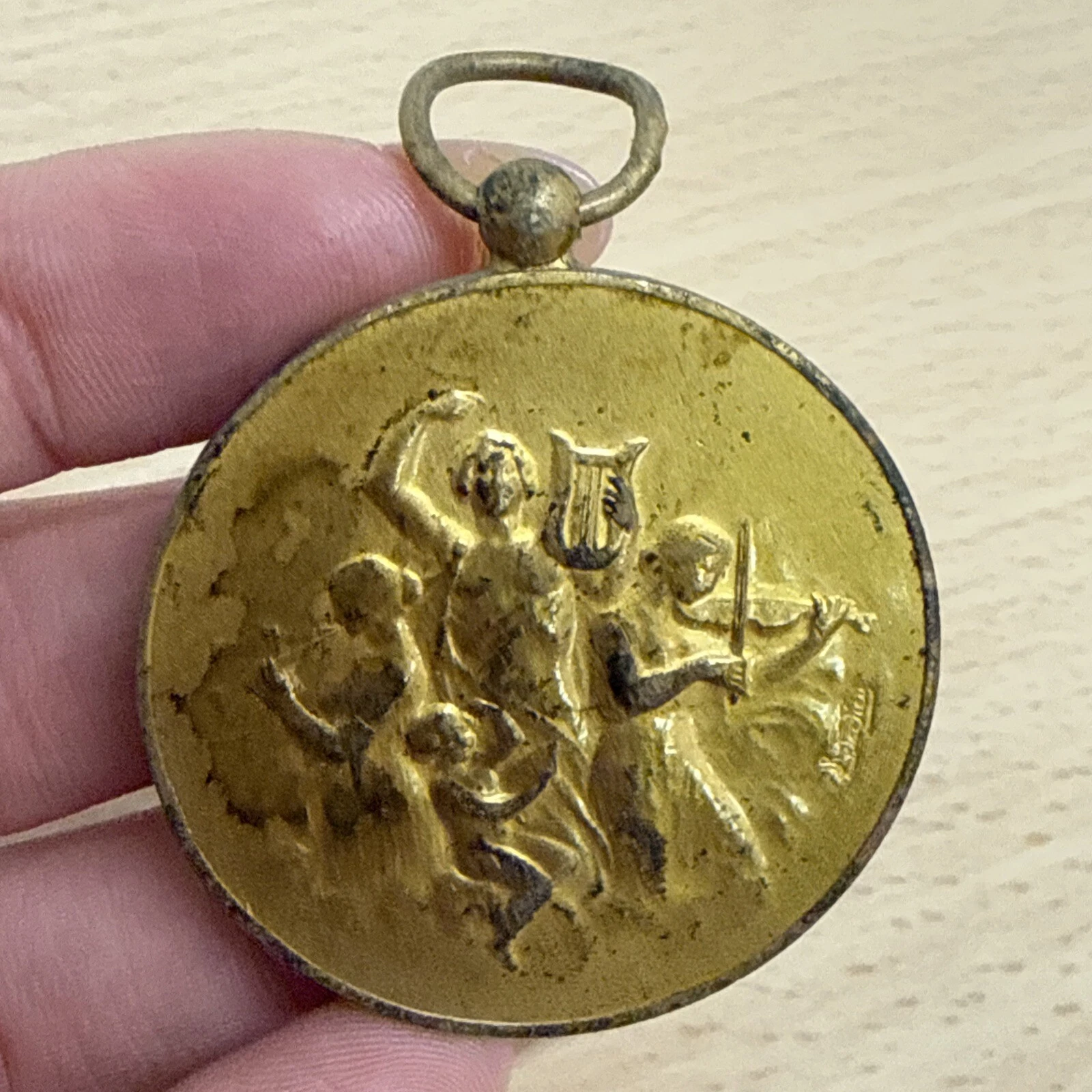 Médaille Musique Musicien Société D’agriculture De L’arrondissement De Charolles