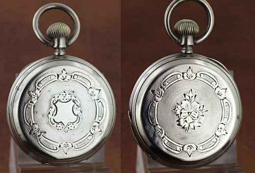 Vintage Monard 15 Jewels Silver Key Winding Pocket Watch - Picture 6 of 11