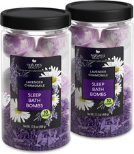 Lavender Chamomile Sleep Bath Bomb Gift Set Multi-Pack- Luxury Fizzy Relax Spa B