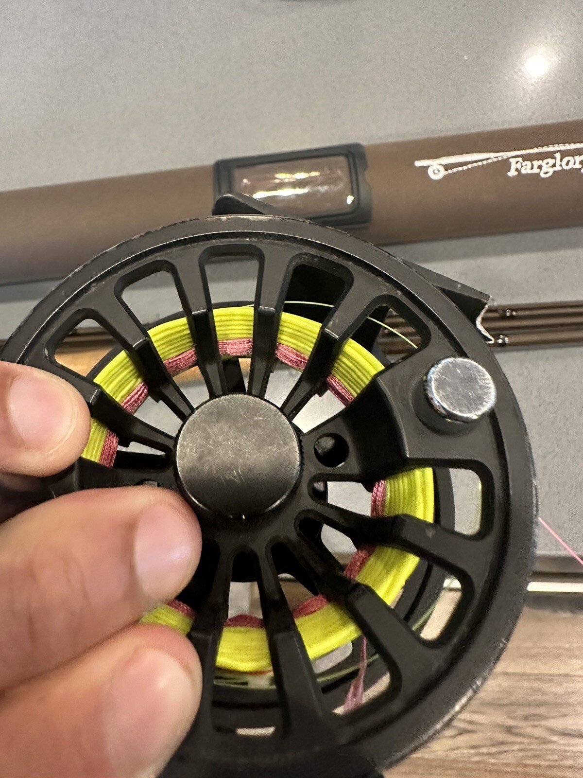 Farglory Fly Fishing Rod  9&rsquo;6 -11&rsquo; For Nymphing - 4 Piece With White Fish Reel