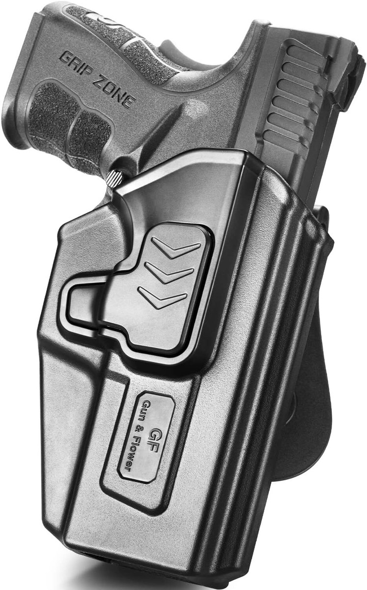 OWB Holster For Springfield XD 4” Service Model – Right Hand, Polymer, Belt Carry For 9MM/.40/.45 ACP