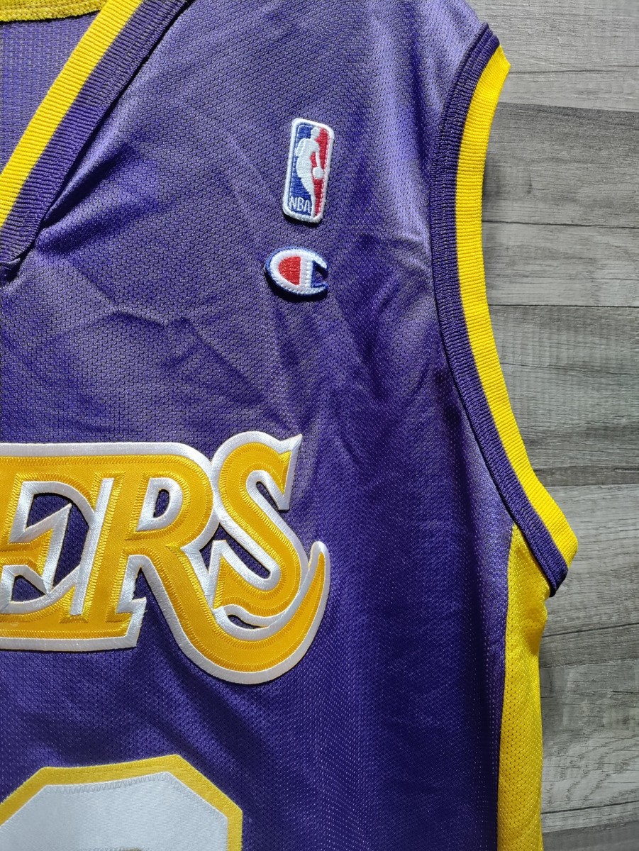Vinatge 90s Size 44 Champion Lakers #73 Dennis Rodman Jersey