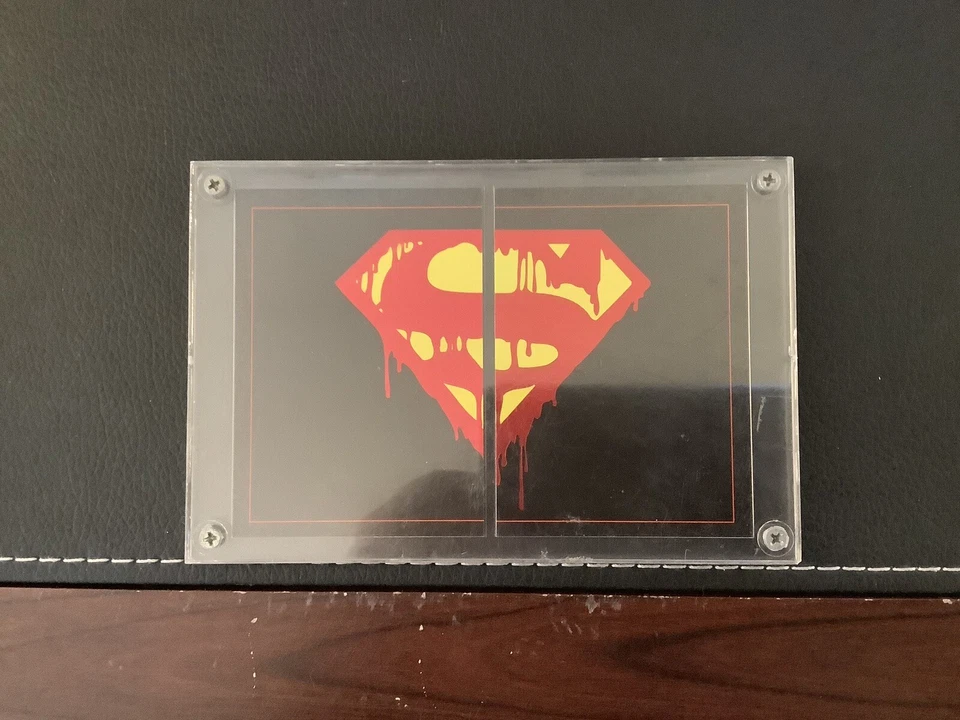 1992 Skybox Death of Superman Memorial Tribute!(4 Spectra-Foil);Bleeding S Foils - Image 3 of 4