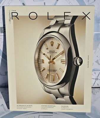 Rivista Rolex Magazine Numero Nove 9 in Italiano su Oyster Perpetual e Milgauss