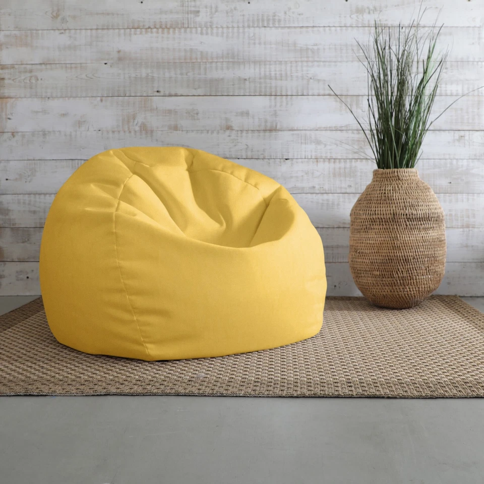 Удобное кресло Sorra Home Indoor/Outdoor Yellow Bean Bag для всех возрастов - Изображение 2 из 4