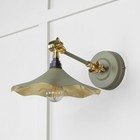 From The Anvil 49725STU Smooth Brass Flora Wall Light in Tump