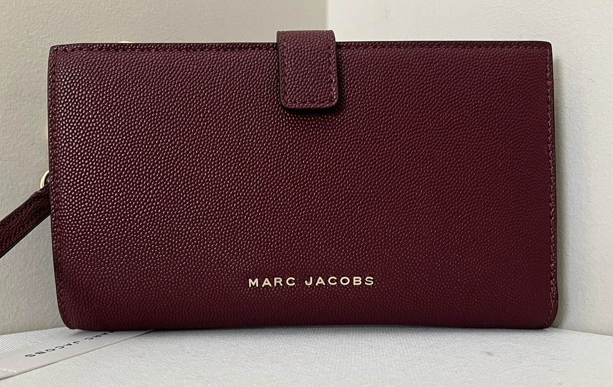 New Marc Jacobs BRB Phone Wallet Wristlet Pomegranate