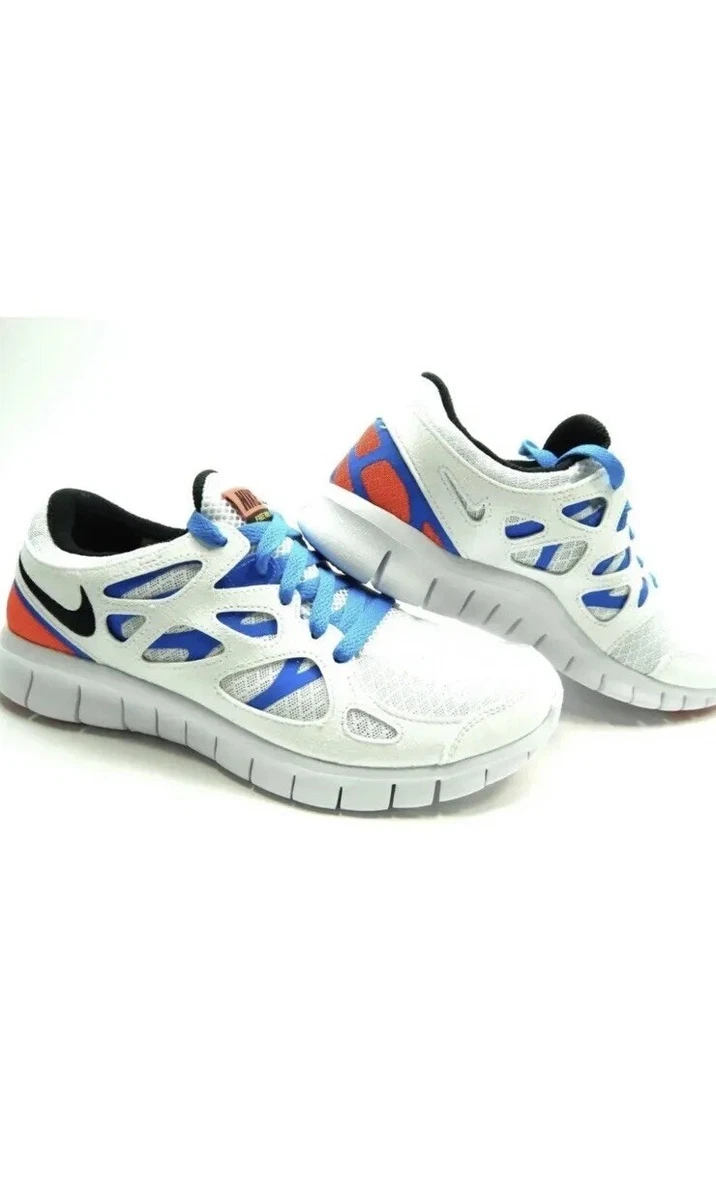 nike free run 2 men's white