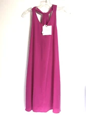 Cynthia Rowley Womens 4 Pink 100% Silk Dress Sleeveless Tank Mini