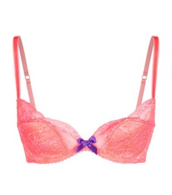 AGENT PROVOCATEUR RARE 32B 32C 32DD or 34DD PAMMIE PINK BRA & 3 MEDIUM BRIEF NWT