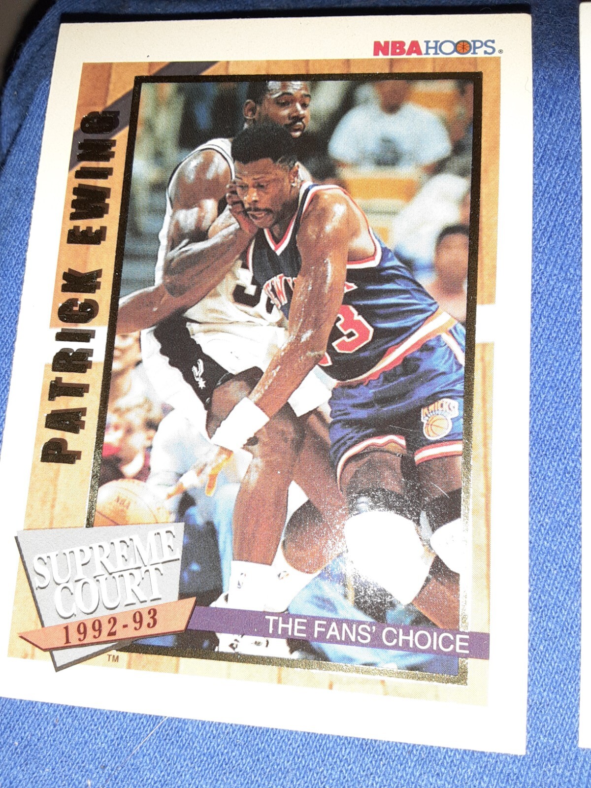 PATRICK EWING 1992-93 HOOPS SUPREME COURT FAN'S CHOICE #SC4 MVP HOF NBA LEGEND