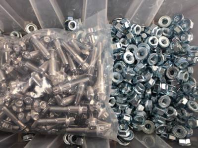 (160) M8 x 1.25 x 32mm Chrome 12 Point Wheel Bolts & Nuts for 2/3 piece wheels