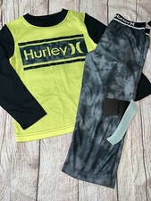 Hurley Little Boys Long Sleeve Pajamas Set NEW