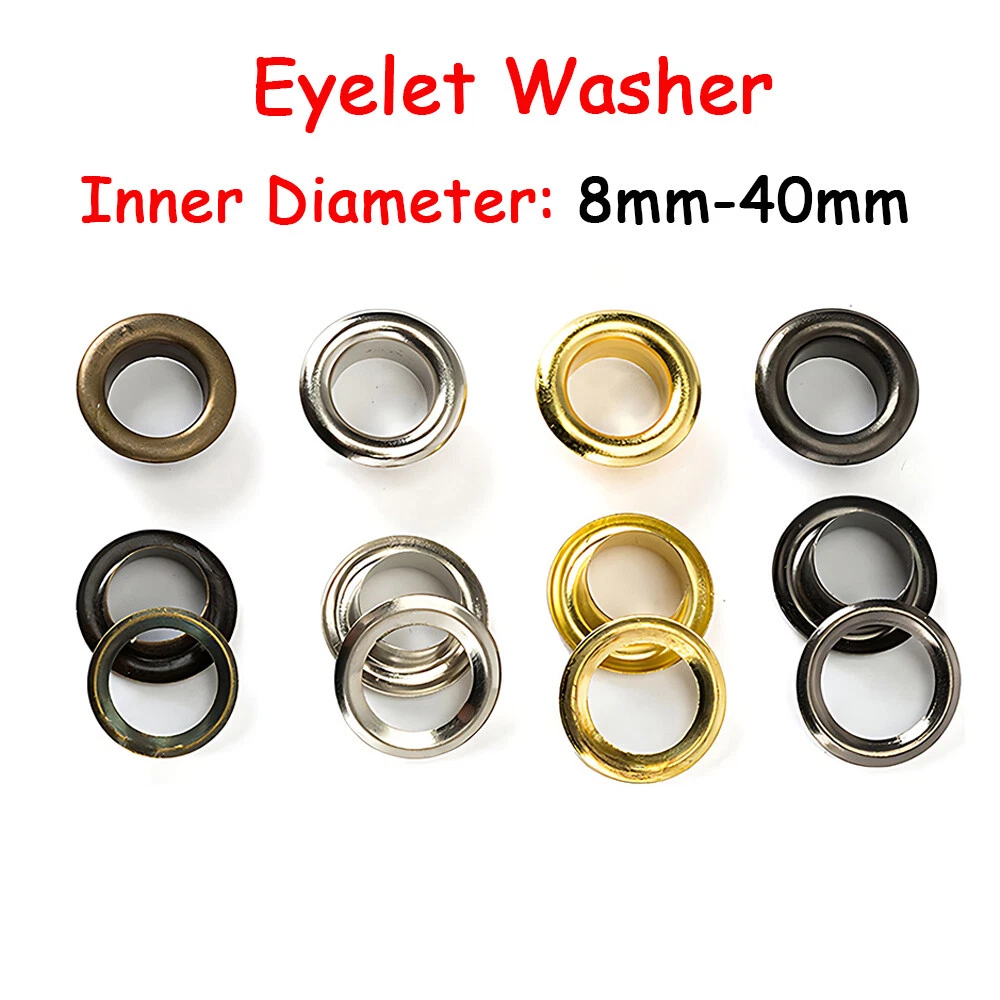 Eyelet Grommets Rivet Eyelets Grommet Washer Leather Craft Repair Grommet  8-40mm