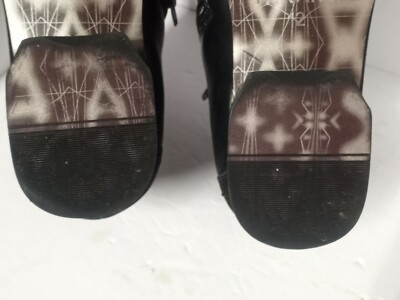 Faranzi Black Leather & Suede Boots Men display picture 2
