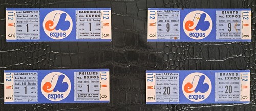 Unique Rare Montreal Expos Unused Tickets 1976 Season Jarry Park Various Games - Picture 3 of 143