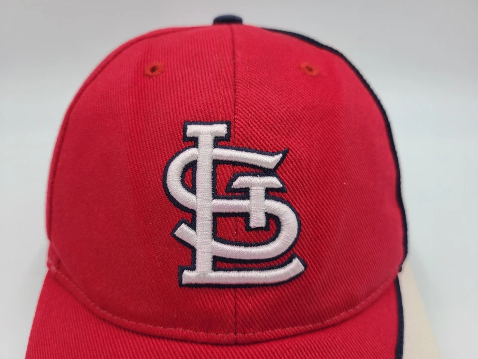 St Louis Cardinals TEI Adjustable Hat Cap STL Men Women MLB Baseball Red White - Image 4 of 4