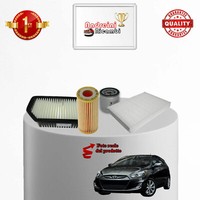 Set Service 4 Filter Hyundai Akzent Iv 1.6 Crdi 94KW 128CV Von 2011->