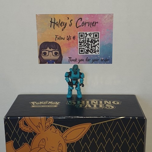 Cyan Spartan Soldier Halo Charlie Series Mega Bloks Micro Figure