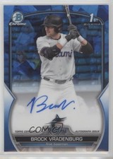 2023 Bowman Chrome Draft Sapphire Edition Prospect Brock Vradenburg Auto 11s9
