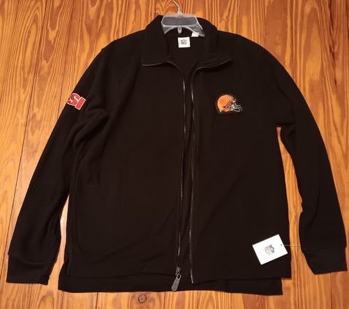 Womens NFL Cleveland Browns Full Zip Fleece. Blk/Org. Size XL - Picture 2 of 8