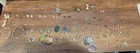 Vintage Fashion Costume Mixed Jewelry Lot 50+ Pieces Rings Bracelets Earrings