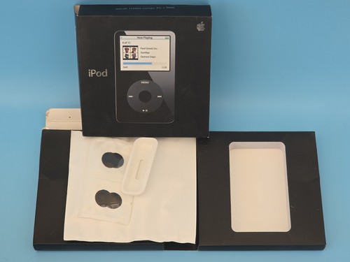 ⭐️ Video Vintage APPLE iPOD 60GB 5a Generazione Nero MA147FB/A U2 SCATOLA VUOTA ⭐️ - Foto 1 di 6