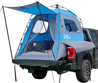 Portable Truck Bed Tent 5.5FT-6.5FT with Rainfly for 2 Persons, Waterproof